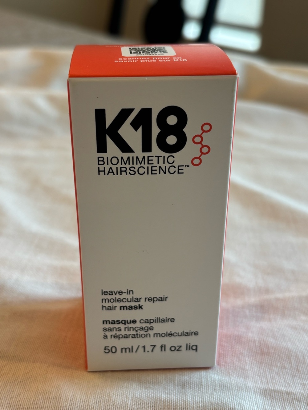 K18 Leave-In Molecular Repair Hair Mask 1.7 oz 50 mL Full Size New
